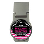 pink Hillary Clinton Money Clip (Round)