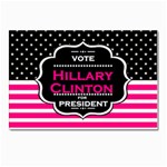 pink Hillary Clinton Postcard 4  x 6 