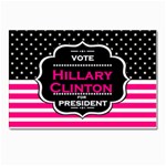 pink Hillary Clinton Postcard 5  x 7 