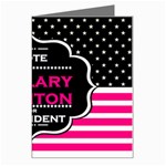 pink Hillary Clinton Greeting Card