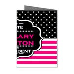 pink Hillary Clinton Mini Greeting Cards (Pkg of 8)