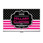 pink Hillary Clinton Business Card Holder