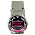 pink Hillary Clinton Money Clip Watch