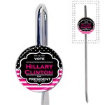 pink Hillary Clinton Book Mark