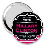 pink Hillary Clinton 3  Handbag Mirror