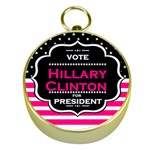 pink Hillary Clinton Gold Compass