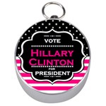 pink Hillary Clinton Silver Compass