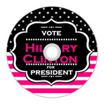 pink Hillary Clinton CD Wall Clock