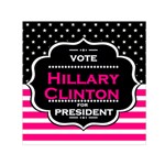 pink Hillary Clinton Small Satin Scarf (Square)