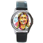 pastel Hillary Clinton Round Metal Watch