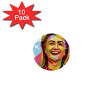 pastel Hillary Clinton 1  Mini Button (10 pack) 