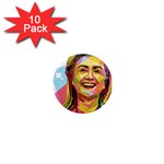 pastel Hillary Clinton 1  Mini Magnet (10 pack) 