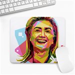 pastel Hillary Clinton Large Mousepad