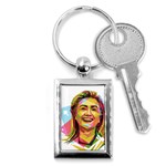 pastel Hillary Clinton Key Chain (Rectangle)