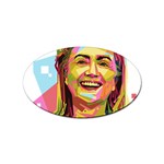 pastel Hillary Clinton Sticker (Oval)