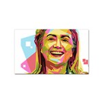 pastel Hillary Clinton Sticker (Rectangular)