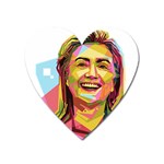 pastel Hillary Clinton Magnet (Heart)