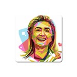 pastel Hillary Clinton Magnet (Square)