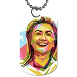 pastel Hillary Clinton Dog Tag (One Side)