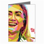 pastel Hillary Clinton Greeting Cards (Pkg of 8)