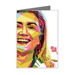 pastel Hillary Clinton Mini Greeting Card