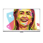 pastel Hillary Clinton Business Card Holder