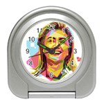 pastel Hillary Clinton Travel Alarm Clock