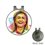 pastel Hillary Clinton Golf Ball Marker Hat Clip