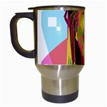 pastel Hillary Clinton Travel Mug (White)