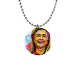 pastel Hillary Clinton 1  Button Necklace