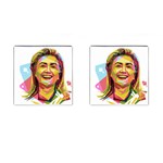 pastel Hillary Clinton Cufflinks (Square)