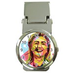 pastel Hillary Clinton Money Clip Watch