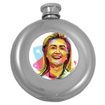 pastel Hillary Clinton Hip Flask (5 oz)