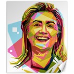 pastel Hillary Clinton Canvas 8  x 10 