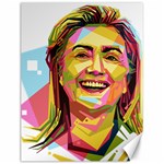 pastel Hillary Clinton Canvas 12  x 16 