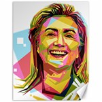 pastel Hillary Clinton Canvas 18  x 24 