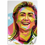 pastel Hillary Clinton Canvas 24  x 36 