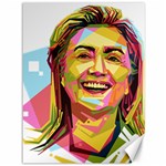 pastel Hillary Clinton Canvas 36  x 48 