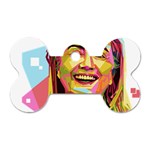 pastel Hillary Clinton Dog Tag Bone (One Side)