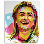 pastel Hillary Clinton Canvas 11  x 14 