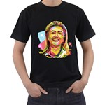 pastel Hillary Clinton Men s T-Shirt (Black)