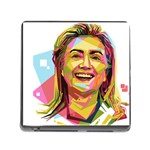 pastel Hillary Clinton Memory Card Reader (Square)