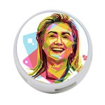 pastel Hillary Clinton 4-Port USB Hub (One Side)