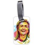 pastel Hillary Clinton Luggage Tag (two sides)