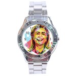 pastel Hillary Clinton Stainless Steel Analogue Watch