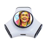 pastel Hillary Clinton 3-Port USB Hub