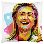 pastel Hillary Clinton Large Cushion Case (One Side)