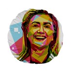 pastel Hillary Clinton Standard 15  Premium Round Cushion 