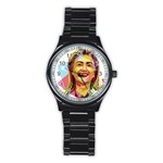 pastel Hillary Clinton Stainless Steel Round Watch