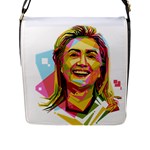 pastel Hillary Clinton Flap Closure Messenger Bag (L)